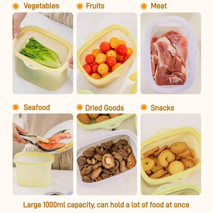 KUBOZN® 4-in-1 Silicone Food Bags — The Last Storage Solution You'll Ever Need