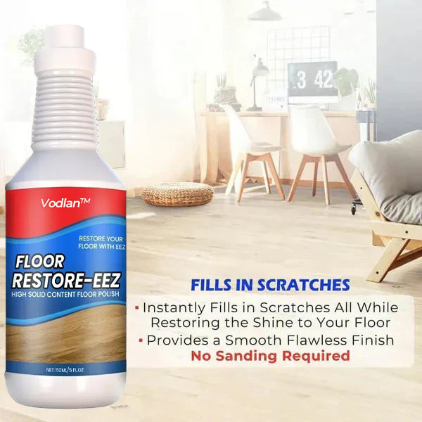 Floor Restorer – Fast-drying, non-toxic shine. ✨ (Offer)