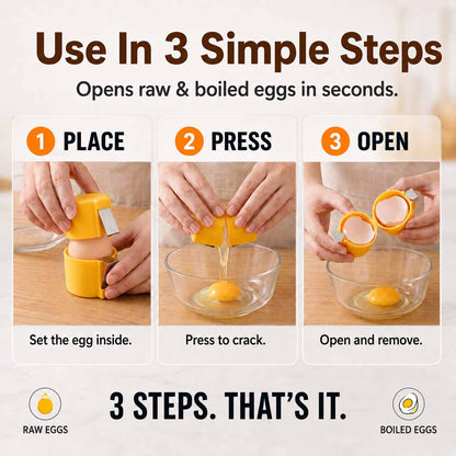 🔥🔥 Quick Egg Cracker Tool 🥚 — Crack More Eggs With Less Mess & Hassle 🔥