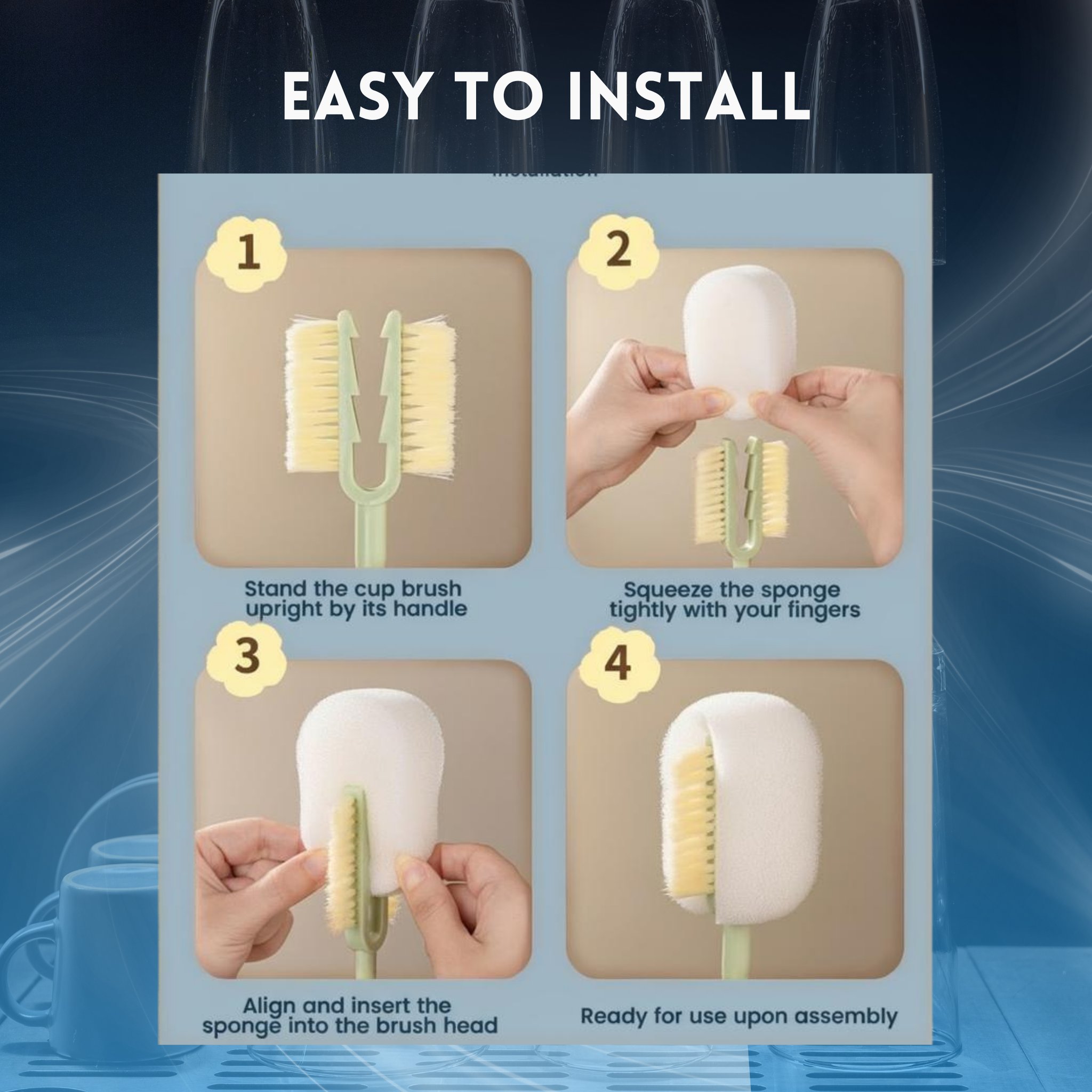 Fonome™ The Ultimate 5-in-1 Multifunctional Cleaning Brush