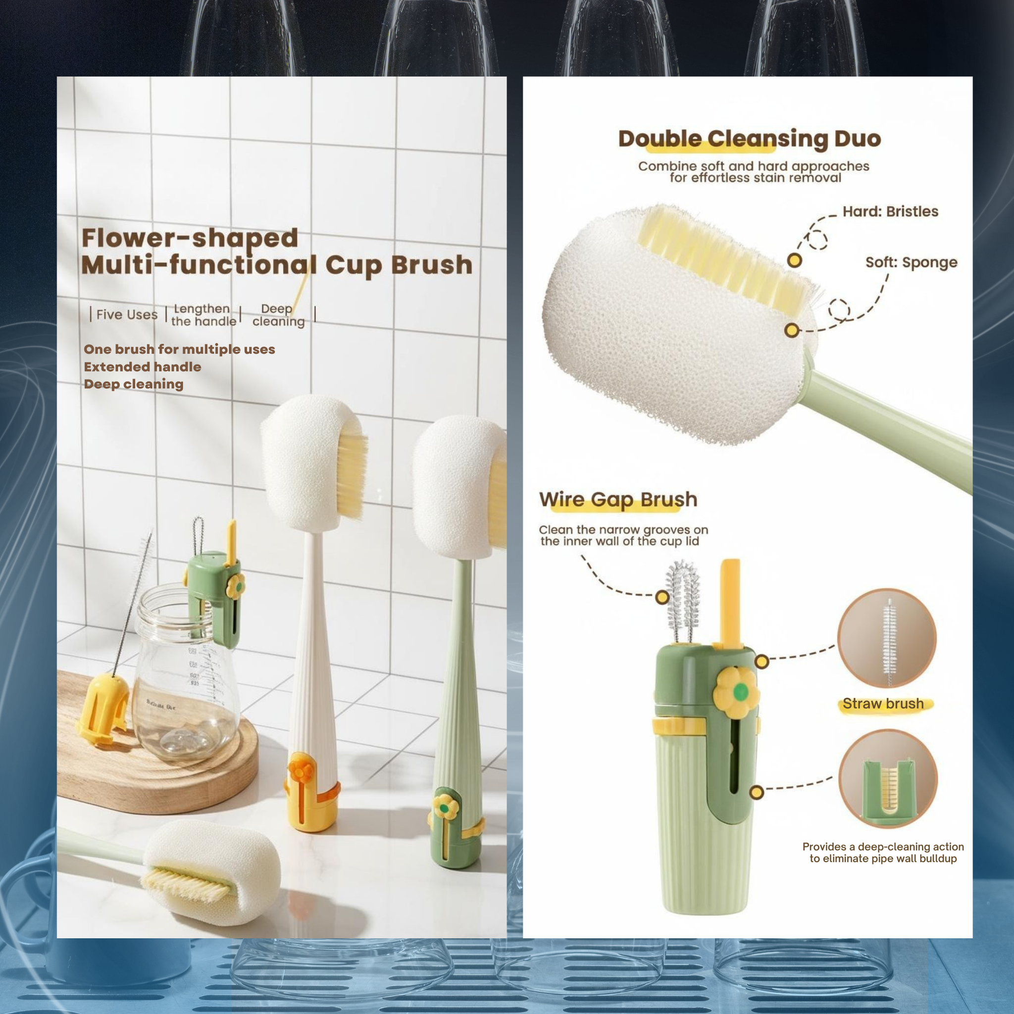 Fonome™ The Ultimate 5-in-1 Multifunctional Cleaning Brush (Offer)