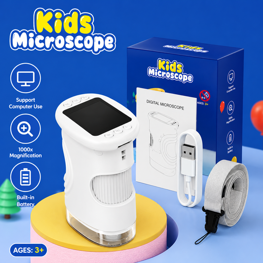 FONOME™ Kids Digital Microscope – Explore Nature in Stunning HD