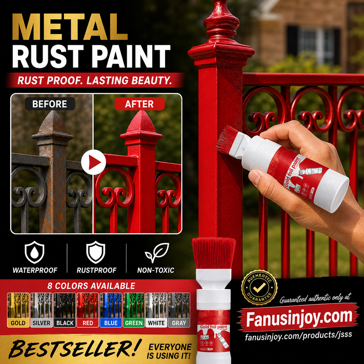 🥳2026 HOT SALE🥳💞50K+ SOLD!🖌️✨ 50% OFF! Water‑Based Metallic Silver Paint with Built‑in Brush – No extra brush needed. Covers scratches & stains in one simple spray. DIY home refresh! 🏠🎨 (offer)
