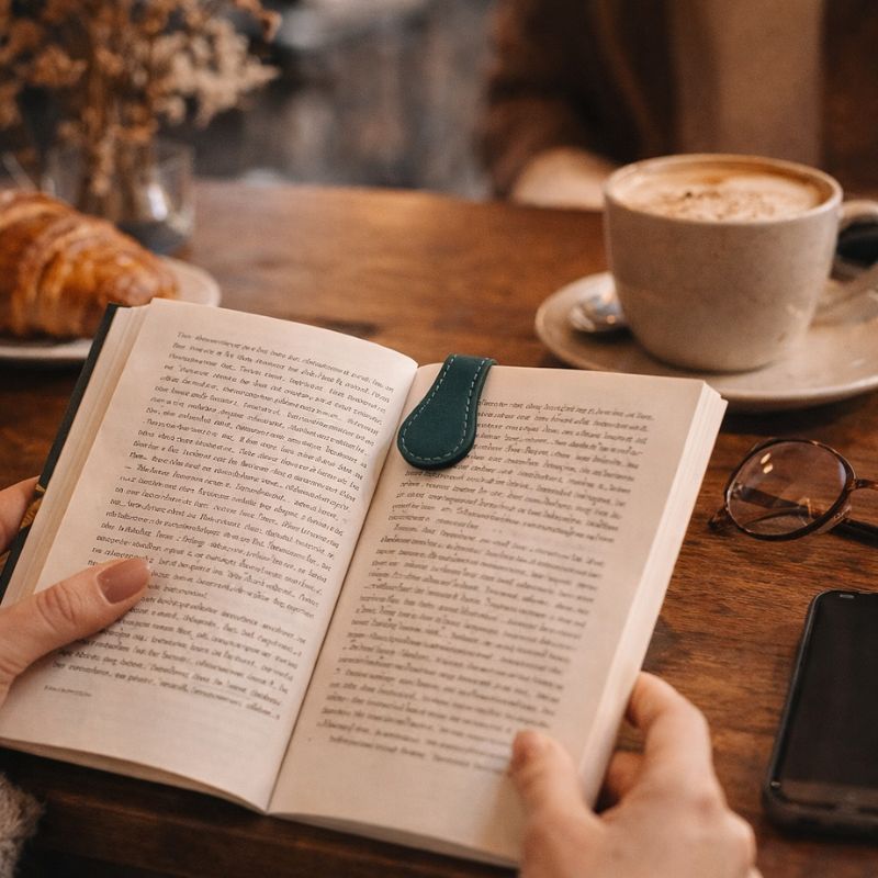 Fonome™ Genuine Leather Magnetic Bookmark | The Quieter, Smarter Way to Mark Your Page (Offer)