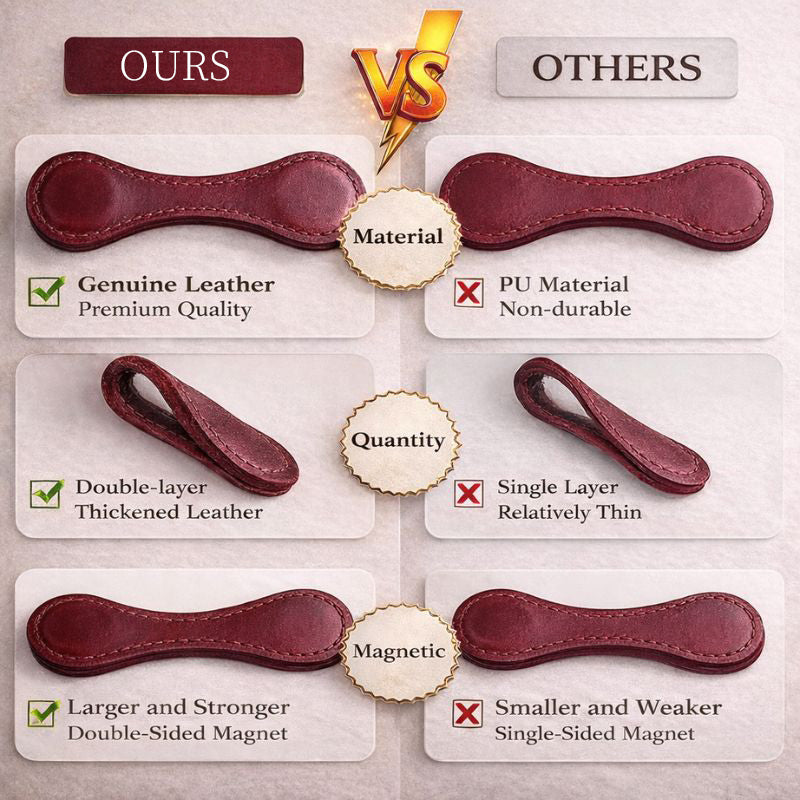 Fonome™ Genuine Leather Magnetic Bookmark | The Quieter, Smarter Way to Mark Your Page