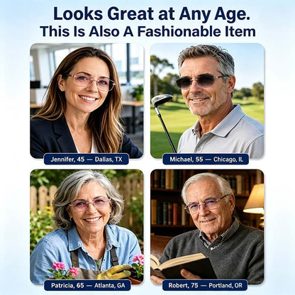 Smart Auto-Focus Reading Glasses | Crystal Clear Vision for Seniors 👓❤️