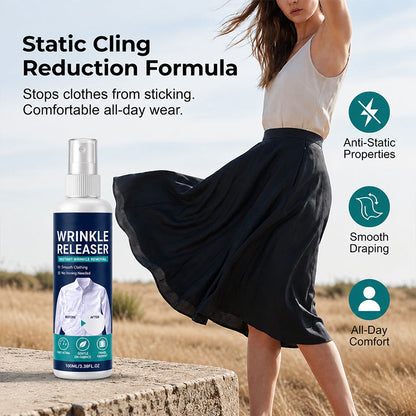 👔✨ Instant Wrinkle Release – No Iron, Travel-Ready, Static-Free & Fresh