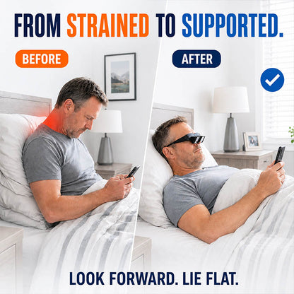 🛏️ LazyView 90° Prism Glasses | Lie Flat, See Forward 👓