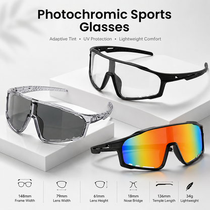 ☀️🕶️See Clearly From Sun to Shade — Photochromic Outdoor Glasses