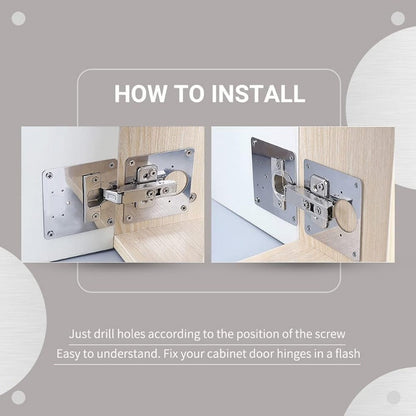 HingeSaver Stainless Steel Cabinet Hinge Repair Kit