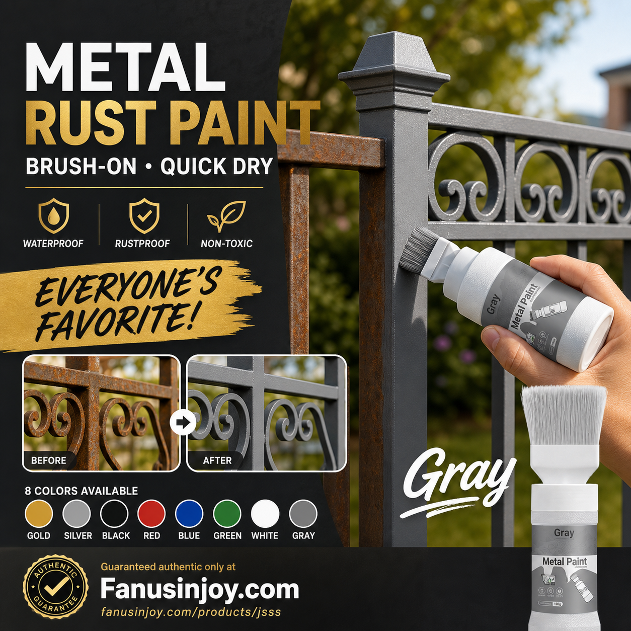 🥳2026 HOT SALE🥳💞50K+ SOLD!🖌️✨ 50% OFF! Water‑Based Metallic Silver Paint with Built‑in Brush – No extra brush needed. Covers scratches & stains in one simple spray. DIY home refresh! 🏠🎨 (offer)