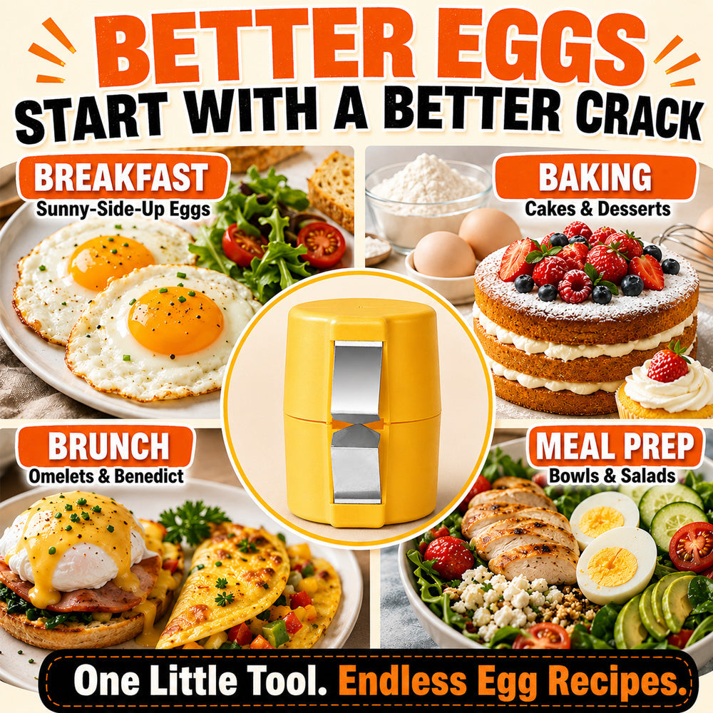 🔥2026 HOT SALE🔥🔥Limited-time 😮‍💨 🍳 Quick Egg Cracker Tool – Open Hundreds Of Eggs Faster & Cleaner 🔥
