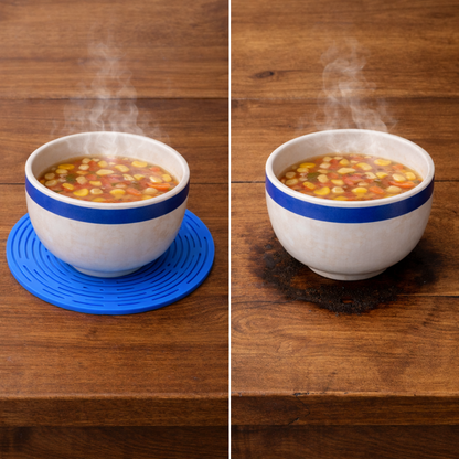 🍲 Fonome 2-in-1 Zero-Void Silicone Mesh Bag & Heat-Resistant Trivet Mat Set