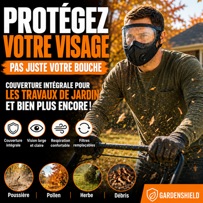 🛡️ GardenShield™ Masque de Protection Intégrale du Visage