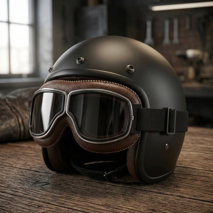 🔥 OTG Vintage Motorcycle Goggles (Fits Over Glasses)