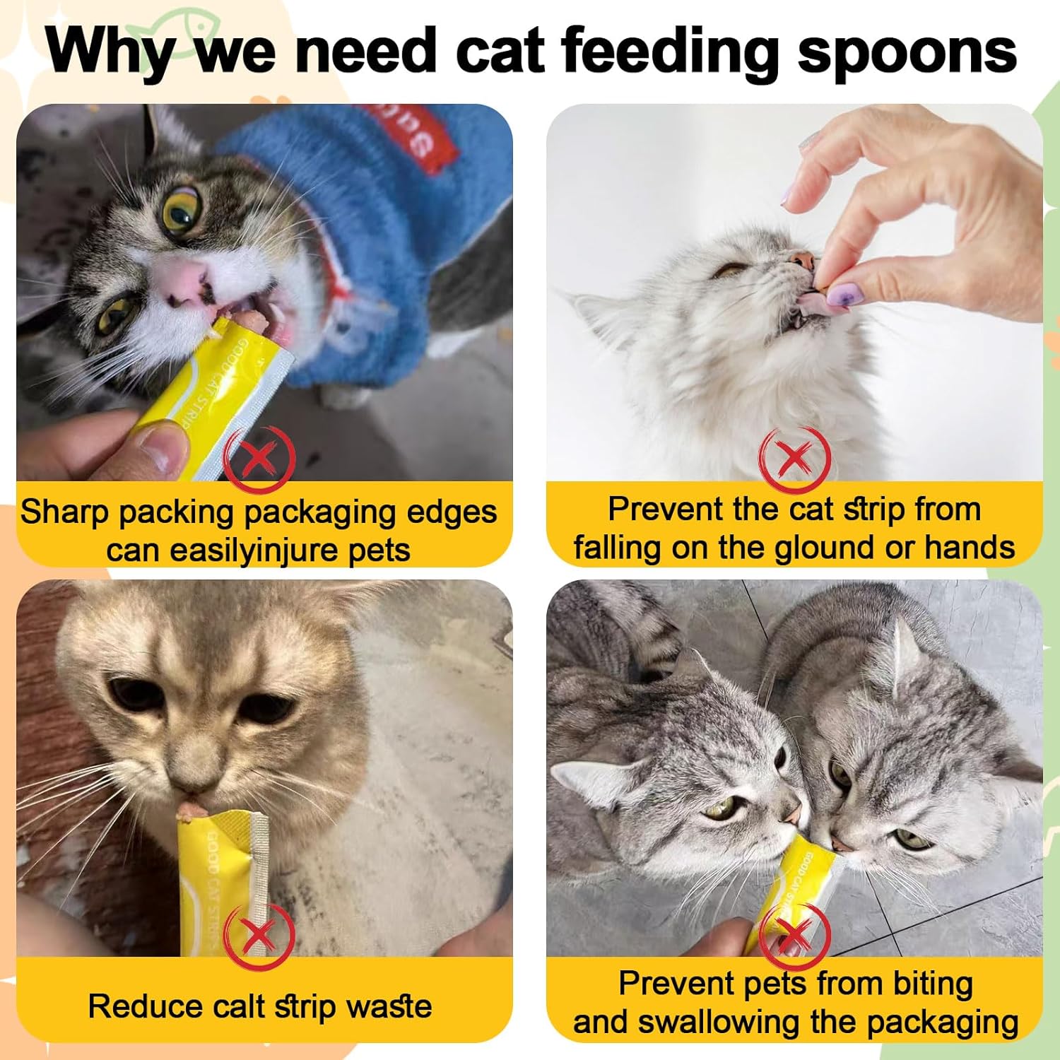 Fonome™ Cat Treat Squeezer Set (3-Pack) – No Mess, No Scratches