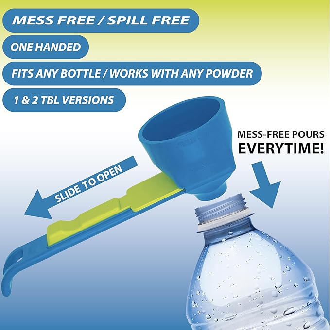 Fonome™ 2-in-1 Spill-Proof Scoop & Funnel — For Coffee, Protein & Baking (Offer)