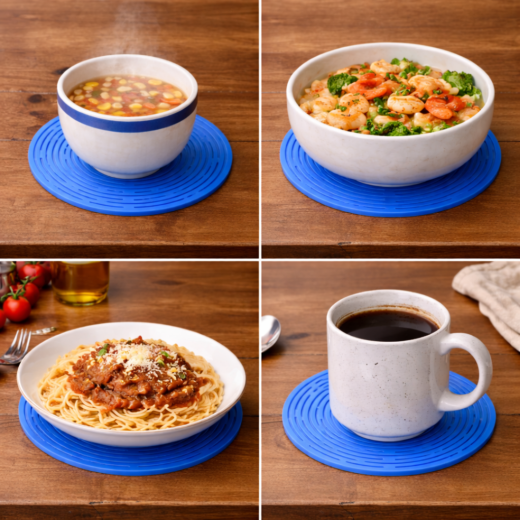 🍲 Fonome 2-in-1 Zero-Void Silicone Mesh Bag & Heat-Resistant Trivet Mat Set