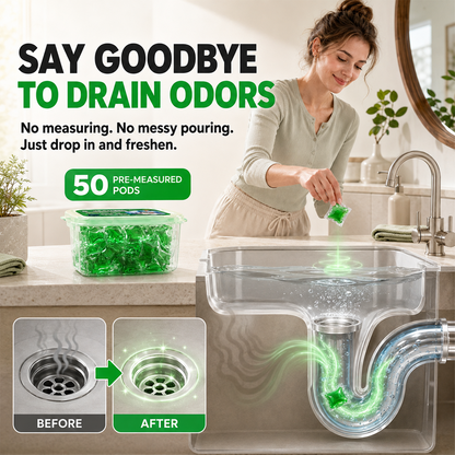 💧 Drain Deodorizer Capsules – Drop In For Fresher Drains