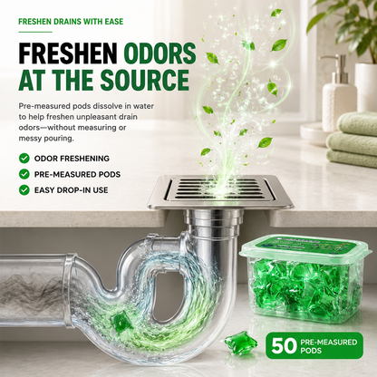 💧 Drain Deodorizer Capsules – Drop In For Fresher Drains