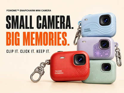 📸 FONOME™ SnapCharm Mini Camera – Tiny Camera, Big Memories