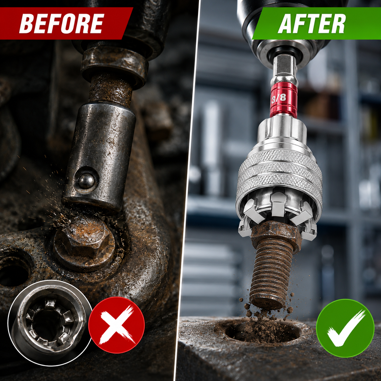 Fonome™ Industrial Flank-Lock Socket Adapter