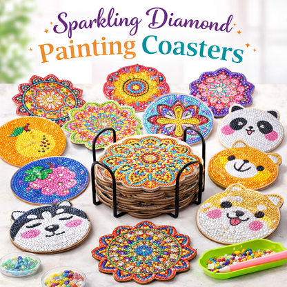 Fonome™ DIY Diamond Painting Coaster Kits (Set of 6)
