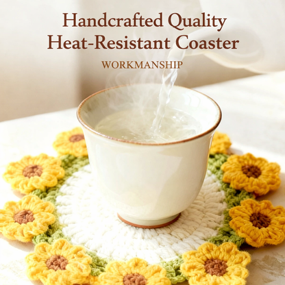 Fonome™ Handmade Sunflower Coaster Set