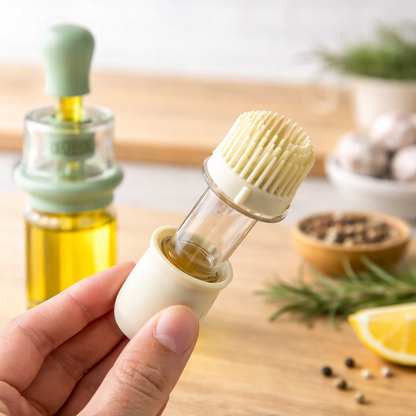 Fonome™ 2-in-1 Glass Oil Bottle with Integrated Brush — The Precision Squeeze-to-Baste Solution for Fresh-Separated, Mess-Free Cooking (Offer)