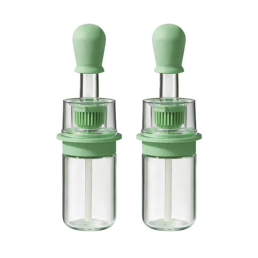 Fonome™ 2-in-1 Glass Oil Bottle with Integrated Brush — The Precision Squeeze-to-Baste Solution for Fresh-Separated, Mess-Free Cooking (Offer)