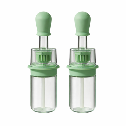 Fonome™ 2-in-1 Glass Oil Bottle with Integrated Brush — The Precision Squeeze-to-Baste Solution for Fresh-Separated, Mess-Free Cooking (Offer)