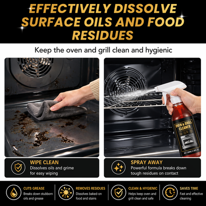 Fonome™ No-Scrub Oven & Grill Cleaner for Stubborn Grease & Burnt Residue