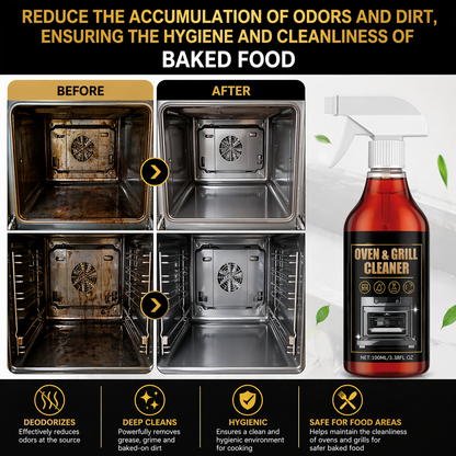 Fonome™ No-Scrub Oven & Grill Cleaner for Stubborn Grease & Burnt Residue