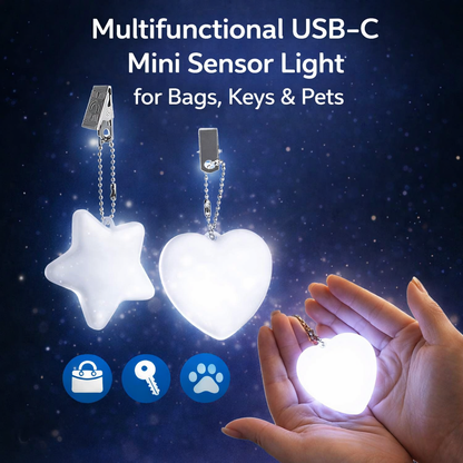 Fonome™ Multifunctional USB-C Mini Sensor Light for Bags, Keys & Pets