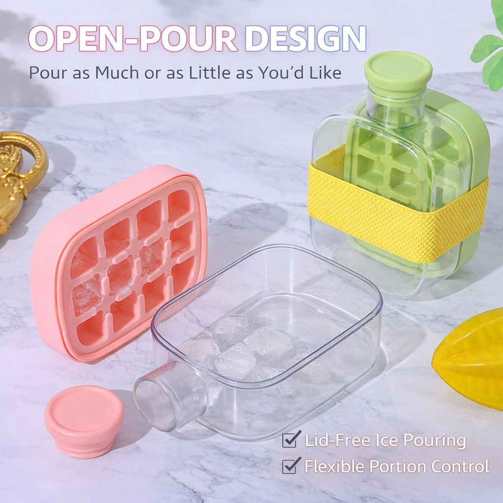 Fonome™ Ice Maker Bottle – No-Touch & Leakproof (Offer)