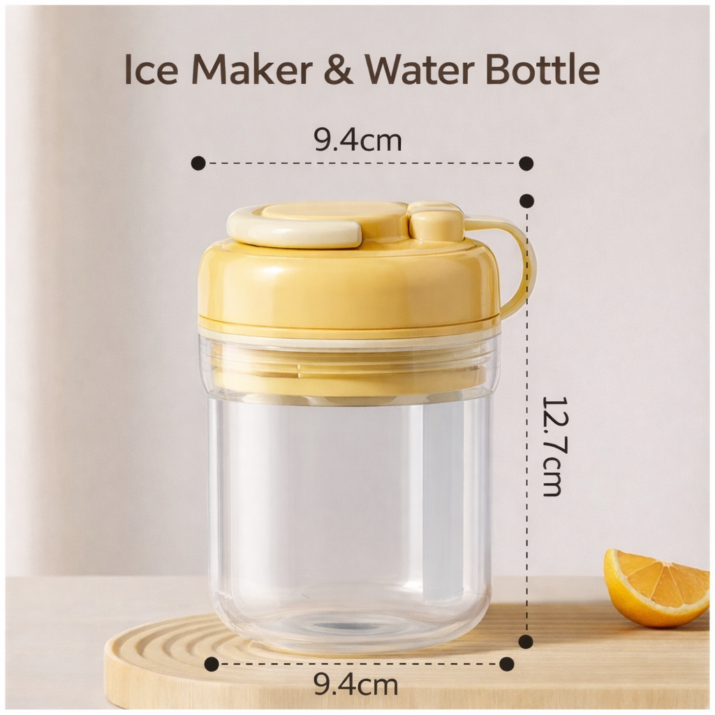 Fonome™ Freeze & Press Ice Bottle – 3-in-1 Portable Ice Maker Cup for Cold Drinks Anywhere (Offer)