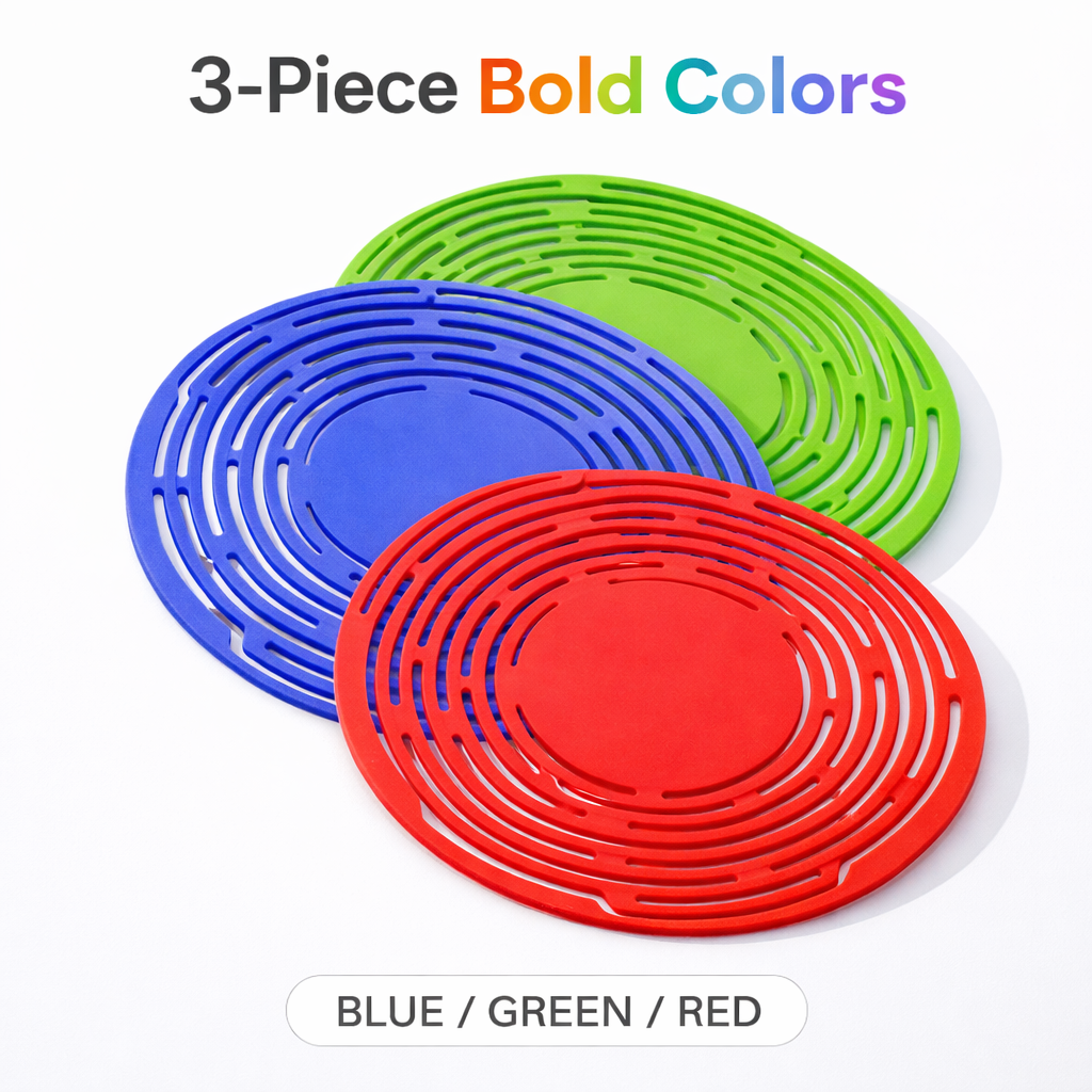 🍲 Fonome 2-in-1 Zero-Void Silicone Mesh Bag & Heat-Resistant Trivet Mat Set