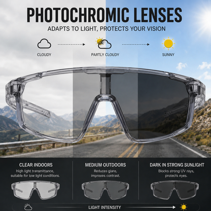 ☀️🕶️See Clearly From Sun to Shade — Photochromic Outdoor Glasses