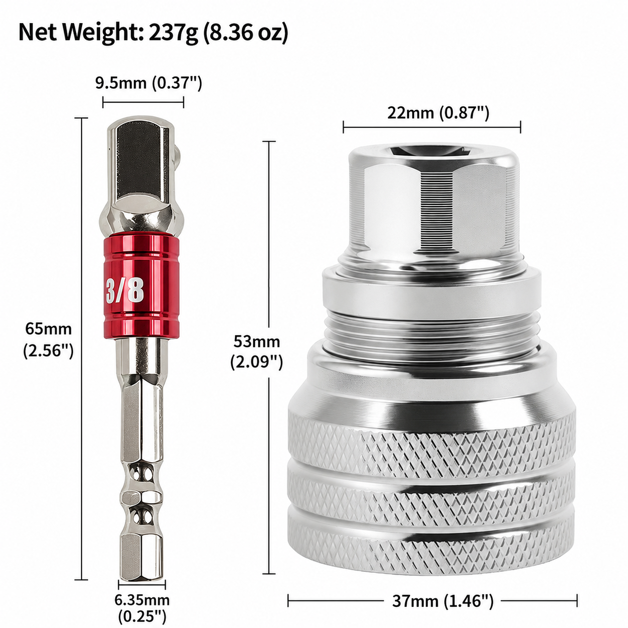 Fonome™ Industrial Flank-Lock Socket Adapter