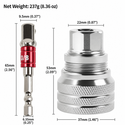 Fonome™ Industrial Flank-Lock Socket Adapter