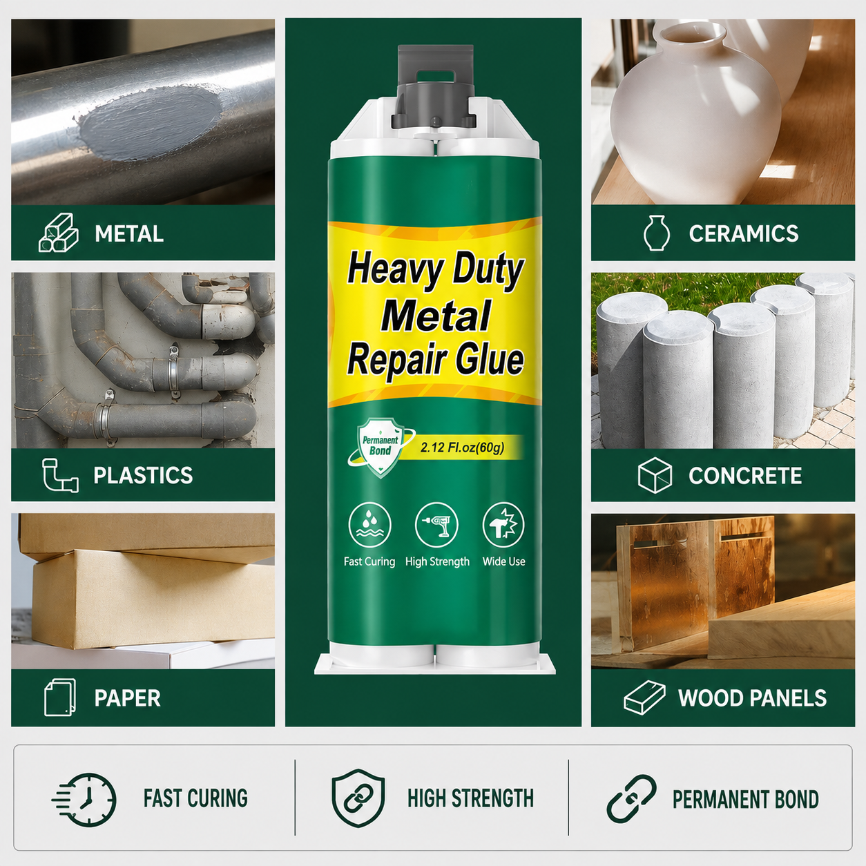 🛠️High-Strength AB Metal Repair Glue