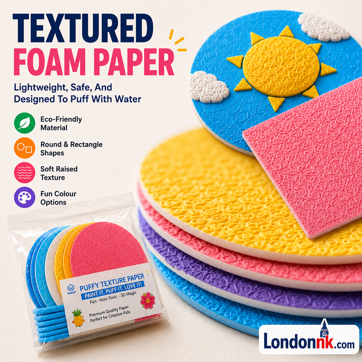 🎄Special Surprise Offer £6.99🎁Buy 3 Get 2 Free！🔮Master the magic of painting！👩‍🎨Foam Texture Painting Paper🎁