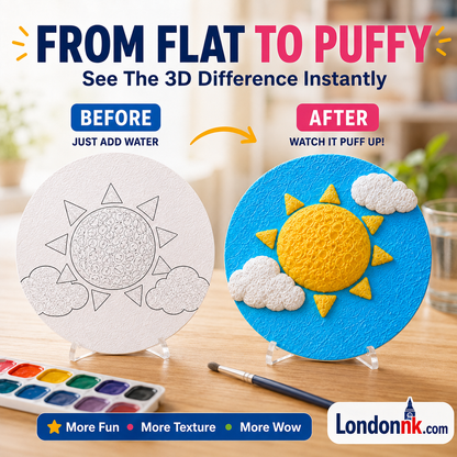 🎄Special Surprise Offer £6.99🎁Buy 3 Get 2 Free！🔮Master the magic of painting！👩‍🎨Foam Texture Painting Paper🎁