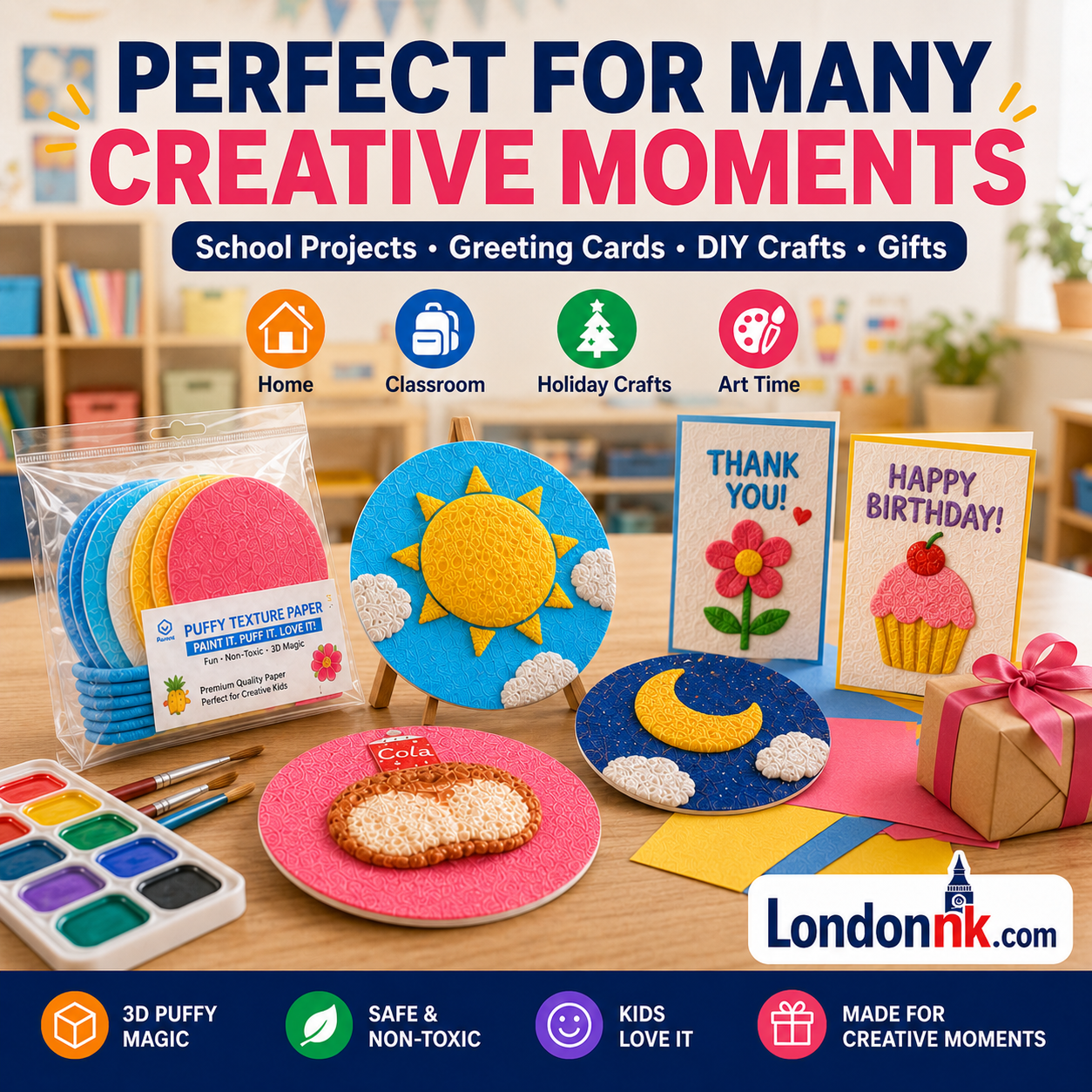 🎄Special Surprise Offer £6.99🎁Buy 3 Get 2 Free！🔮Master the magic of painting！👩‍🎨Foam Texture Painting Paper🎁