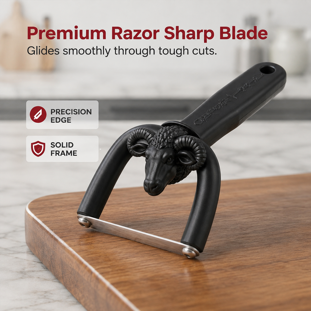 🥩FONOME™ Precision Meat Fat Trimmer – Stainless Steel Blade & U-Shaped Safety Guard🔪🍖