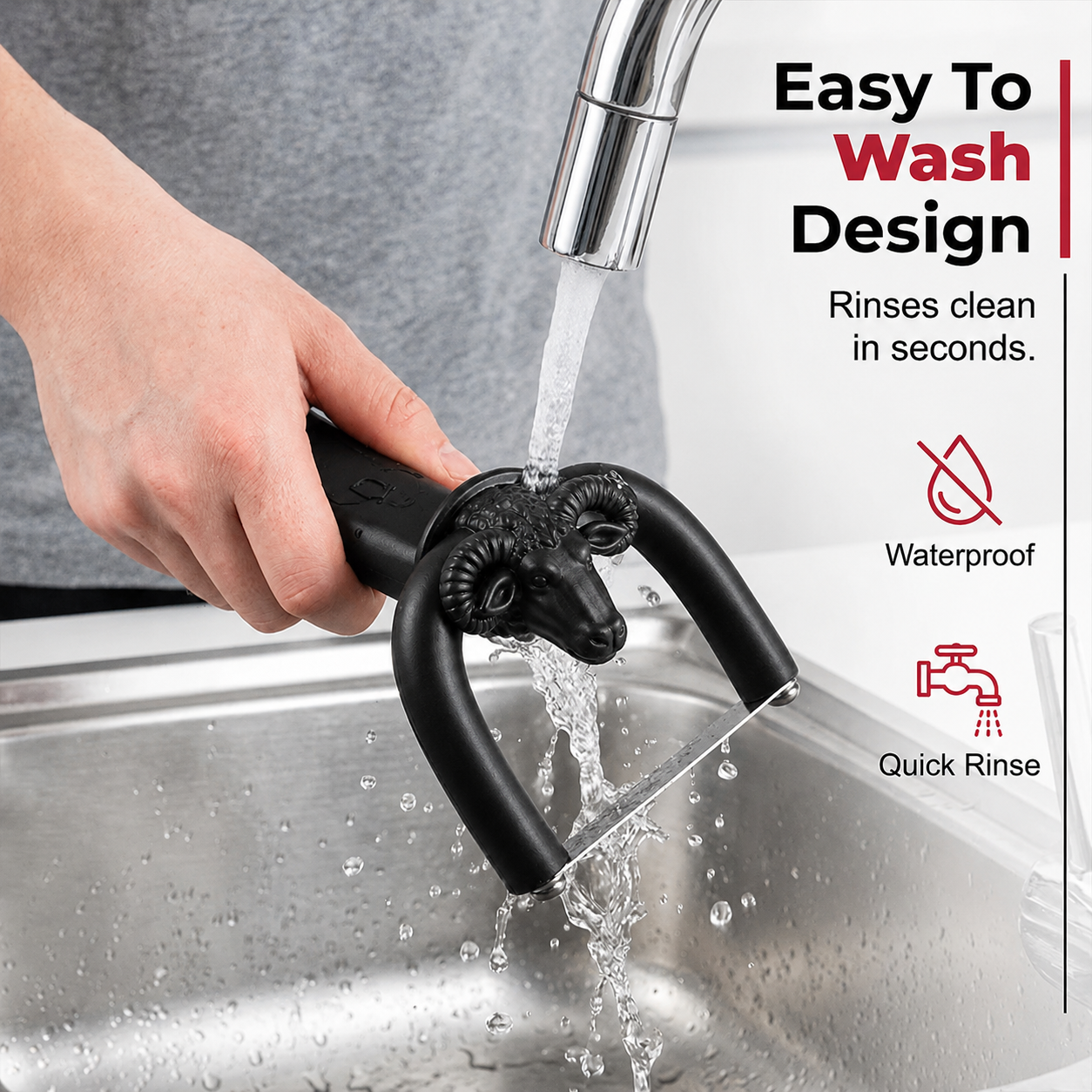 🥩FONOME™ Precision Meat Fat Trimmer – Stainless Steel Blade & U-Shaped Safety Guard🔪🍖