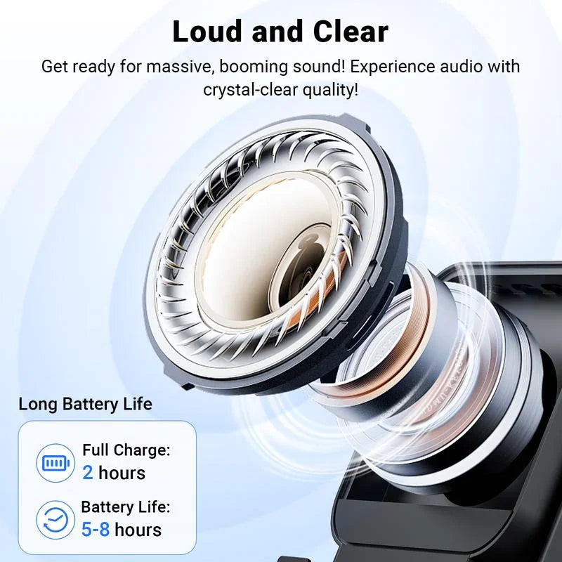 🔥Limited 50% discount!🔥 5-in-1 wireless Bluetooth speaker with induction function and adjustable cell phone holder