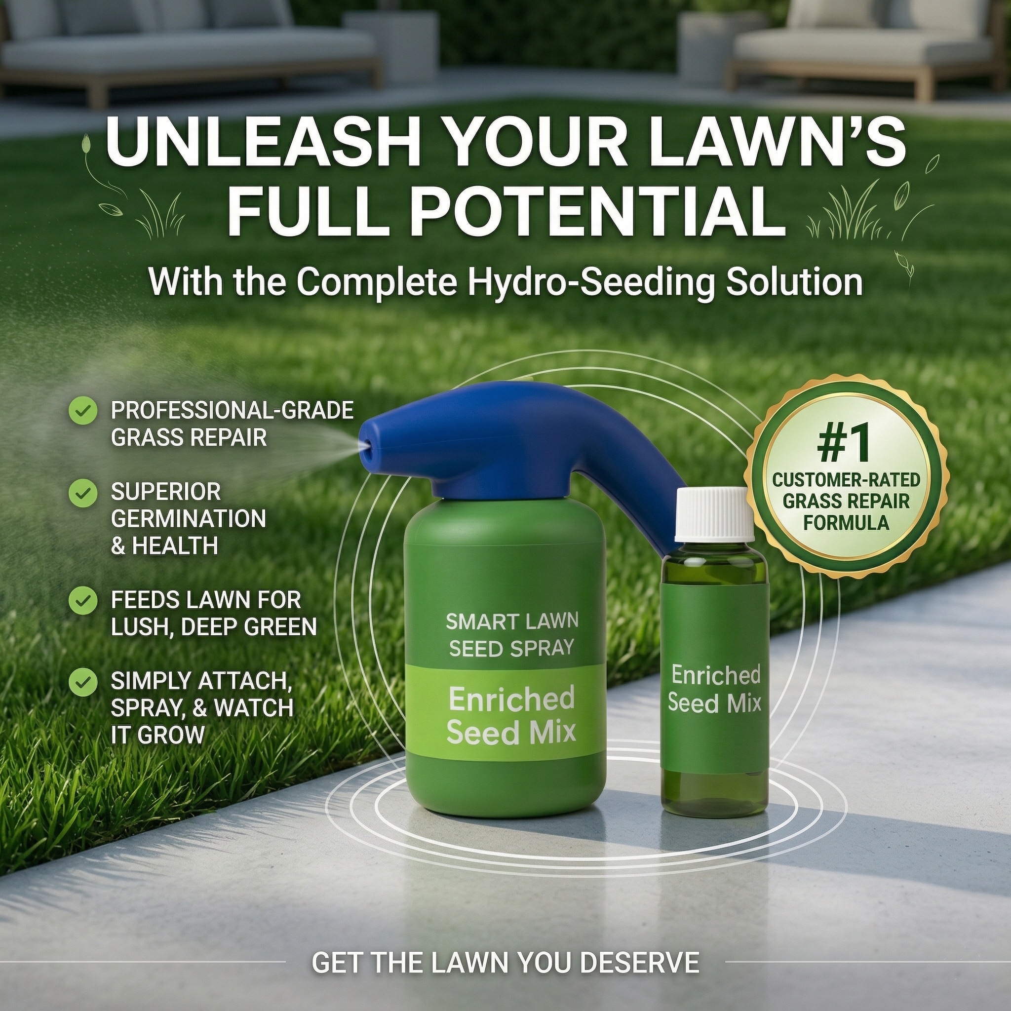 🔥Last Day 50% OFF🌱Hydro Seeding Lawn Solution