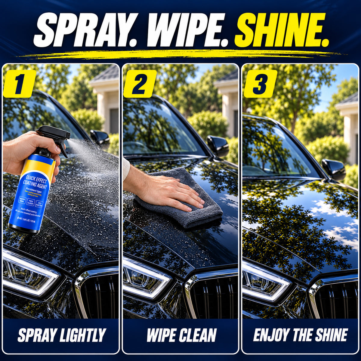 🚙✨ Deep Mirror Shine Spray – Make Your Car Look New Again Without Waxing or a Trip to the Detail Shop