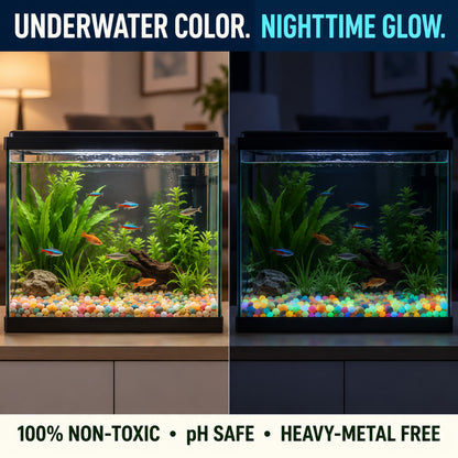 ✨ Mixed-Color Glow-in-the-Dark Garden Stones – Bring Your Garden to Life After Sunset
